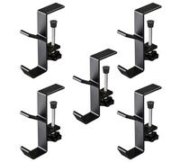 Young Wolf Paquete de 5 ganchos para guirnaldas de calcetines de Navidad, 2 ganchos, soportes ajustables para manto, guirnalda, ganchos para guirnalda, ganchos para guirnalda de calcetines de Navidad