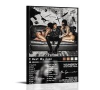 YoungBoy Never Broke Again I Rest My Case - Pósteres impermeables para pared, impresión en casa, a prueba de humedad, fácil de instalar y resistente a la decoloración, estilo marco, 30 x 45 cm