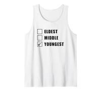 Youngest Middle Eldest - Matching Family Brother Sister Camiseta sin Mangas