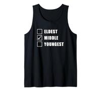 Youngest Middle Eldest - Matching Family Brother Sister Camiseta sin Mangas