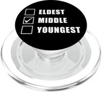 Youngest Middle Eldest - Matching Family Brother Sister PopSockets PopGrip para MagSafe