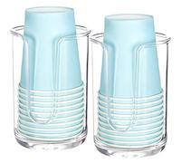 Youngever 2 Paquetes Plastic Dispensador de Vasos de Papel, Plastic Portavasos de Papel