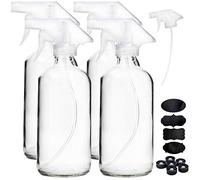 Youngever 4 Paquetes 500ML Botellas de Spray Pulverizador Vidrio