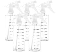 Youngever 5 Paquetes 500ML Botellas de Spray Plástico Vacías, Botella de Pulverización Plástico, Botellas de Spray Plástico para Soluciones de Limpieza (Clear, White)