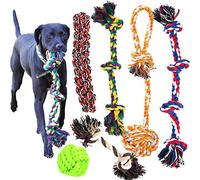 Youngever 6 Juguetes de Cuerda Grande Pare Perros, Cuerda de Perros, Medianos y Grandes