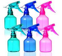 Youngever 6 Paquetes 250ML Botellas de Plástico Spray, Botella de Pulverizador, Botellas de Spray Para el Cabello y Soluciones de Limpieza, 3 Colores Surtidos