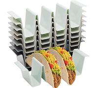 Youngever 8 Paquetes Soportes de Plástico Pare Tacos, Aptos Pare EI Lavavajillas y EI Microondas, 8 Colores (Urban)