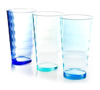 Youngever 9 Paquetes 600ML Vasos de Plástico pare Agua, Vasos Irrompibles Plástico (Fold)
