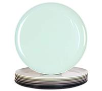 Youngever 9 Paquetes Platos de Plástico Grandes 25CM, Platos de Mesa (Color Urban)