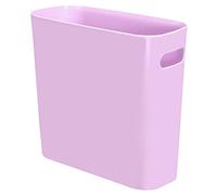 Youngever Bote de basura delgado de 5.5 litros, contenedor de basura de plástico reutilizable de 5.5 L, pequeño cubo de basura con asas para oficina en casa, sala de estar, sala de estudio, cocina,