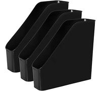 Youngever Paquete de 3 carpetas de archivos, organizador de plástico con asa