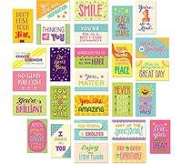 Youngever Paquete de 300 tarjetas motivacionales con citas, tarjetas de aliento, tarjetas de agradecimiento, 100 tarjetas de diseños inspiradores únicos, tamaño de tarjeta de visita