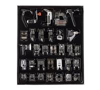 Youngine 32pcs profesional máquina de coser presser pies conjunto bajo Shank snap-on pie kit para hermano, cantante, janome, vikingo