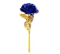 Youngine Creative Madre Regalo del día de 24 K lámina de Oro Rosa Flores Full Blossom Presenta, romántico Regalo para Ella con Caja, Hecho a Mano & Amor dure para Siempre (Azul)