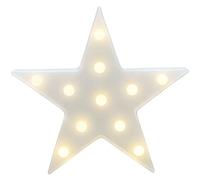 Youngine Decorativo LED Luz Tropical Lámpara de Escritorio Marquee Sign Luz de la batería de Pared de la decoración de los niños luz de la Noche de la habitación (Estrella)