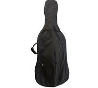 YoungMonic Bolsa de transporte de violonchelo resistente al agua disponible en tamaños 4/4 y 3/4, con correas estilo mochila y un asa para un transporte cómodo de tu violonchelo (negro)