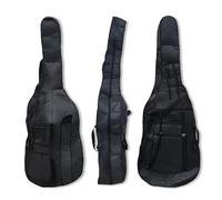 YoungMonic Bolsa vertical de 3/4 para contrabajo, acolchado grueso y tela Oxford duradera para cuerdas de contrabajo, protege tu instrumento (01)