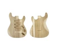 YoungMonic Cuerpo de guitarra eléctrica de paulownia sin terminar, enrutamiento de pastilla SSS, cuerpo atornillado ligero para proyectos de guitarra de bricolaje (estilo 2)
