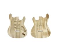 YoungMonic Cuerpo de guitarra eléctrica de paulownia sin terminar, enrutamiento de pastilla SSS, cuerpo atornillado ligero para proyectos de guitarra de bricolaje (estilo 1)