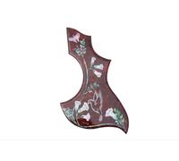 YoungMonic Golpeador de abulón con incrustaciones de concha natural para guitarra acústica Gibson (incrustaciones de concha)