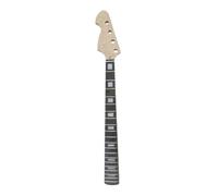 YoungMonic Nuevo 20 trastes Jazz cuello de guitarra bajo, 86,36 cm, diapasón de palisandro, mano izquierda, reemplazo de cuello de guitarra eléctrica (20 trastes de 30 pulgadas)