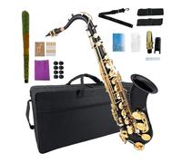 YoungMonic Saxofón tenor B Flat Tenor Saxofón tenor Bb Saxofón tenor para principiantes estudiantes con boquilla lengüetas paño de limpieza estuche de transporte
