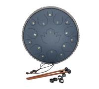 YoungMonic Tambor de lluvia para exteriores de 33.0 cm, 15 notas D, instrumento de percusión de acero con mazos, libro de música y bolsa