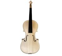 YoungMonic Violín profesional sin terminar hecho a mano de tamaño completo de una pieza con llama de arce trasero de abeto Luthier DIY Violín (4/4)