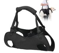 YOUNGSAY Ayuda de transporte para perros, correa ajustable para perros, ayuda para personas con discapacidad, ceguera, heridos o perros mayores (negro, L)