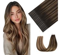 Youngsmile Extensiones invisibles de pelo humano #2/6/18 rubio, 20 unidades, 45 g, 50 cm