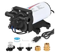 YOUNGTREE Bomba eléctrica de transferencia de agua de 110 V CA, 5.5 GPM 70 PSI, bomba de diafragma de presión de agua de 110 V, bomba de presión de agua para el hogar, jardín, riego de coche, barril