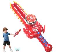 Youngwier Battle Top Juguetes | Trompo Pequeño para Mesa | Trompo Giratorio Interactivo, Juguete De Pelea con Sonido Y Luces para Niños Y Niñas De 6+ Años
