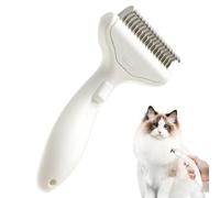 Youngwier Cepillo para cambiar el pelaje, cepillo para el de gato, cepillo curvado gradualmente para gatos y perros, cepillo para gatos que elimina suavemente la capa interna suelta. Corte ancho