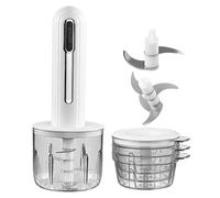 Youngwier Cortador De Ajo Eléctrico,Procesador De Alimentos Con Carga USB | Trituradora Multifuncional Pequeña Sin Cables Para Ajo Frutas Picar Cebolla Cortar Comida Bebé Ensaladas