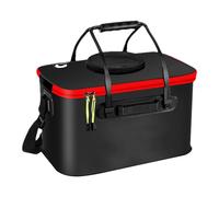 Youngwier Cubo de Pesca Plegable,Cubo de Pesca portátil - para pececillos | Contenedor de Pescado Plegable EVA, portátil, Resistente al Agua, para Viajes al Aire Libre, Senderismo