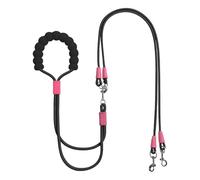 Youngwier Cuerda para Dos Perros - Correa Doble para Pasear Perros - Herramienta Ajustable para Caminar Correr Y Excursionismo para Animales Pequeños Y Medianos Al Aire Libre