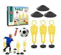 Youngwier Entrenamiento De Fútbol - Equipo De Entrenamiento De Fútbol Infantil,Kit Educativo con Obstáculos para Juego En Equipo Juguete Deportivo Niños Niñas Jardín Parque Casa Gimnasio Interiores