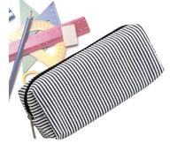 Youngwier Estuche para lápices, bonito estuche de gran capacidad, organizador con cremallera para oficina, escritorio, lecciones, dibujo, preescolar, clases de arte para niños, Negro , ver