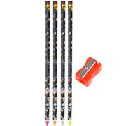 Youngwier Herramienta Recogedora de Strass,Juego De 4 Lápices De Cera Para Pintura Con Gemas - Con Afilador, Recogida Precisa y Materiales Multiusos Para Decoración De Trajes Y Creación De Joyería