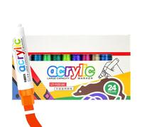 Youngwier Juego De Marcadores,Marcadores De Doble Punta | Pinturas Impermeables y Lavables de Doble Punta 8 mm Anti-Manchas Set Multicolor para Escuela Clase Scrapbook Tela y Superficies Variadas