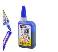 Youngwier Recarga de tinta para rotulador permanente, tinta para rotuladores, tinta de recarga permanente Super Color | Accesorios de manualidades a base de aceite resistentes al agua, accesorios de