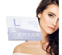 Youngwier Tiras levantadoras de párpados - Levantamiento natural de párpados para párpados caídos,Tiras para levantar los ojos resistentes al agua, uso prolongado, cinta para párpados de fibra Natural