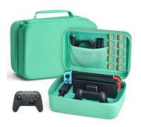 Younik Funda para NS Switch/Switch OLED Estuche Dura de Transporte de Lujo, para la Consola Switch, La Base de la Switch, Control Pro y 10 Cartuchos de Juegos