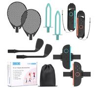 Younik Switch 2 Sports Accesorios, 11 en 1 Switch 2 Deportes Bundle con Palos de Golf, Raquetas de Tenis, Empuñaduras de Espada, Empuñaduras de Espada y Correas de Muñeca, Compatible Switch 2 (2025)