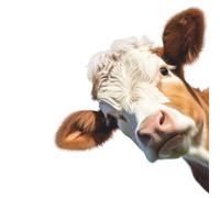 younikat imagen de ventana vaca curiosa I a doble cara colorida I 36 x 30 cm I autoadhesiva reutilizable I dv1314