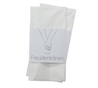 younikat Juego de 50 banderoles de lágrimas de alegría, diseño de manos I 13 x 5 cm I para enrollar pañuelos I boda I elegante I decoración I regalo I dv1088