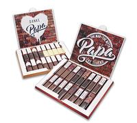 younikat Juego de pegatinas adecuadas para Merci Chocolate - Papa The Legend - para el Día del Padre con pegatinas preimpresas, autoadhesivas