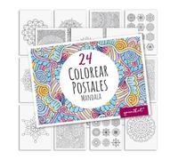 younikat Postales de mandala para colorear I A6 I pack 24 - you0195