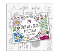 younikat Postales naturales para colorear I A6 I pack 24 - dv1545