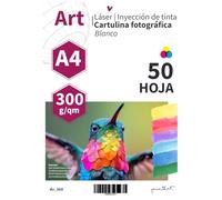 younikat Set de 50 cartulinas en blanco DIN A4 - DIY I para personalizar, manualidades, pintar, escribir, scrapbooking y mucho más I blanco I dv368